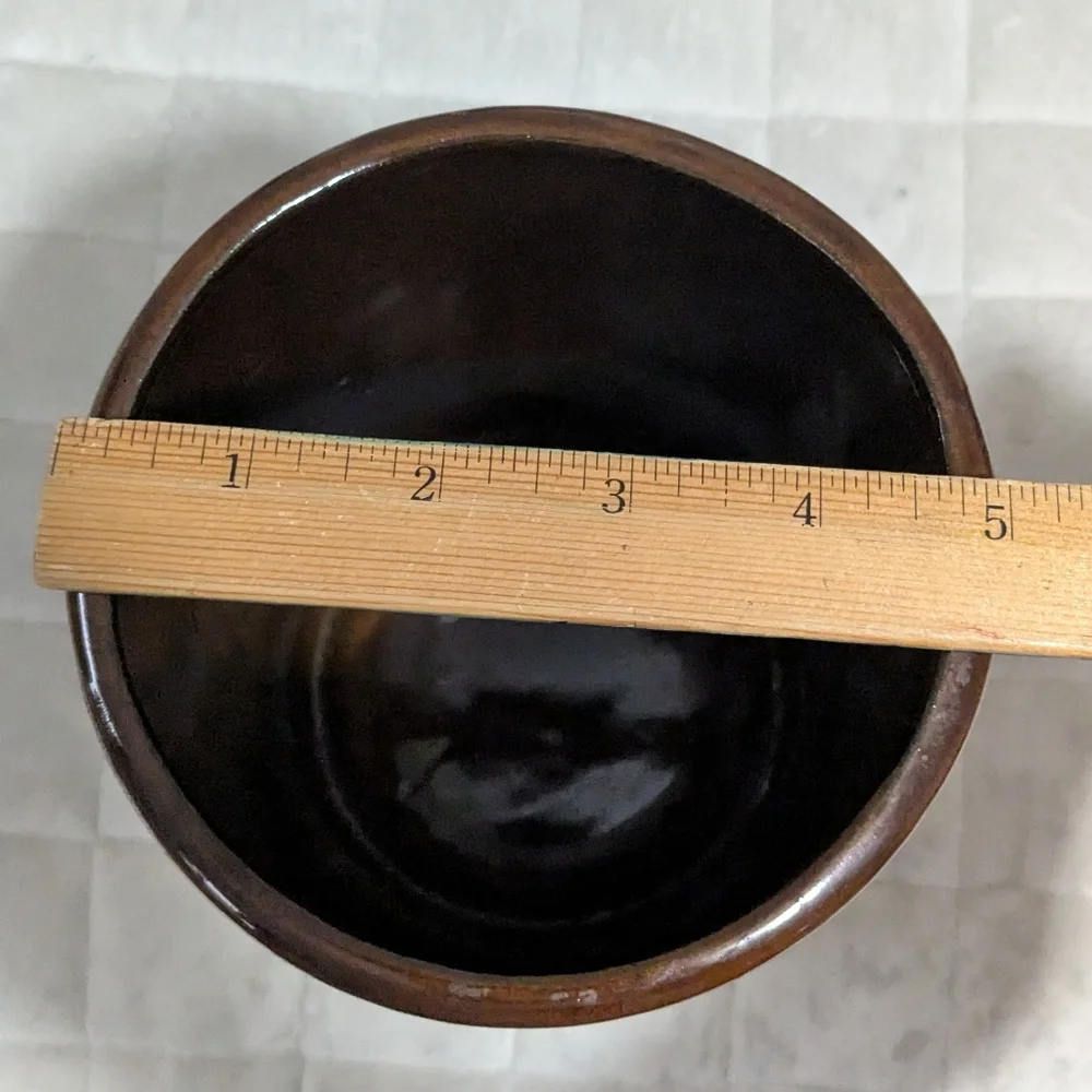 Vintage rustic 1970's Stoneware Pottery KITCHEN UTENSIL Container